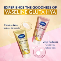 Vaseline Gluta-Hya Flawless Glow Body Cream Serum-In-Lotion,Boosted with GlutaGlow,for Visibly Brigh