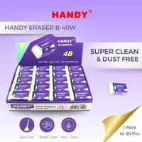 PENGHAPUS / ERASER / SETIP HANDY B40 - White 4B