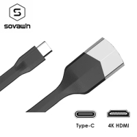 USB C HDMI Cable Type C to HDMI Converter Male 4K 2K 3.1USB-C 10 Gbps High Speed HDMI Adapter For Samsung Huawei Macbook PC