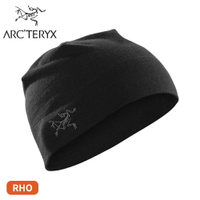 【ARC'TERYX 始祖鳥 RHO LTW保暖帽《黑》】13456/美麗諾羊毛/毛帽/休閒帽