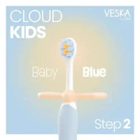 VESKA by LEKA - Cloud Kids Step 2 - Sikat Gigi Anak Lembut Usia 3-5 Tahun 1pc Baby Blue