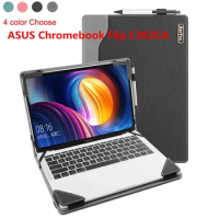 Laptop Case Cover for ASUS Chromebook Flip C302CA 12.5 inch Notebook Sleeve Stand Protective Case Skin Bag