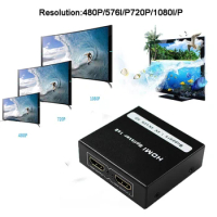 HD 4K HDMI Splitter 1X2 Port 3D UHD 1080p 4K*2K Video HDMI Switch Switcher HDMI 1 Input 4 Output HUB Repeater Amplifier