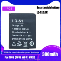 3.7V 380mAh LQ-S1 Smart Watch Battery Rechargeable lithium Polymer Battery For Smart Watch HLX-S1 QW09 DZ09 W8 A1 V8 X