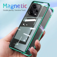 360° Magnetic Protective Cases For Honor X9b X6 X8 X8A X9 X9A 5G Double Sides Tempered Glass Shockproof Phone Shell Phone Cover