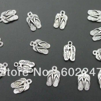 Free Shipping Tibetan Silver Lucky Shoes Charms pendants, DIY Bracelets Charms