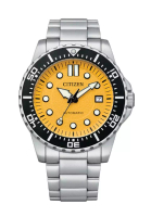 Citizen Citizen Mechanical Automatic Gold Dial With Silver Stainless Steel Men Watch NJ0170-83Z