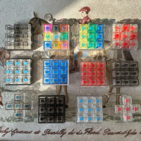 Fidget Keyboard Keychain, DIY, New Arrival, with Finger Cover, Stress Relief Squeeze Toy, 9 Buttons,