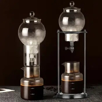 600ml Ice Dripper Coffee Maker Borosilicate Glass Slow Drip Technology Cold Brew Tower Adjustable Water Flow Portable