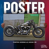 Poster Harley Davidson Logo Eagle Shield Hiasan Dinding Kamar Minimalis Dekorasi Cafe Rock Art Gamba