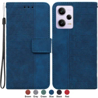 Case for Redmi Note 12 Pro 4G Leather Cover for Xiaomi Redmi Note 12 Pro 5G Note12 Plus Capa Geometric Wallet Leather Phone Case