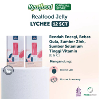 REALFOOD Realfood Jelly Lychee Glutalicious Sarang Burung Walet, 12 Pcs