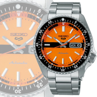 SEIKO 精工 Seiko 5 Sports SKX現代詮釋版 復刻機械錶-橘42.5mm SRPK11K1/4R36-13V0L _SK028
