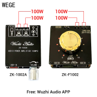 Wege ZK-F1002 1002a 100wx2 TPA3116D2 bt5.1 âm thanh Board khuếch đại công suất 2.0 kênh stereo amp w