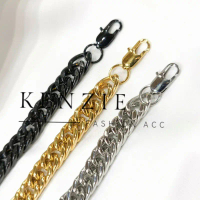 Gelang Pria Titanium 316L Anti Karat Rantai Besar Rapat