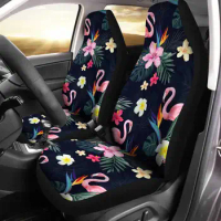 Pink Flamingo Print Universal Car Seat Covers Fit for Cars Trucks SUV or Van Auto Seat Cover Protector 2 PCS