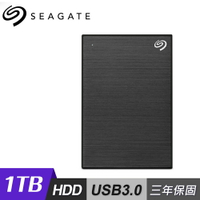 【Seagate 希捷】One Touch 1TB 行動硬碟 密碼版 黑色【三井3C】