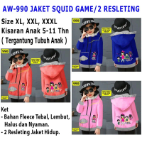 Jaket Squid Game| Jaket Anak Perempuan | Squid Game | Jaket Fashion 2 Resleting | 990