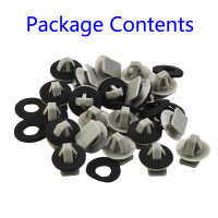 Klip Penyegel Reka Bentuk Kereta 10 mm x 15 mm 20 keping Aksesori Pintu Depan KD5351SJ3A