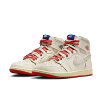 【NIKE 耐吉】運動鞋 籃球鞋 女鞋 WMNS AIR JORDAN 1 HIGH OG 米白 紅 仿舊 喬丹 AJ1(DB4612100)