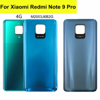 New Back Glass For Xiaomi Redmi Note 9 Pro Battery Cover Rear Housing Door Panel Case for Redmi Note9s 9 Pro Battery Cover