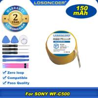 100% Original LOSONCOER 150mAh SP1254 For Sony WF-C500 True Wireless Headset Battery