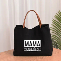 Mama Mode Women Lady Canvas Mom Grandma Nana Mimi Gigi Gifts for Mother's Day Baby Shower Beach Travel Customize Tote Bag