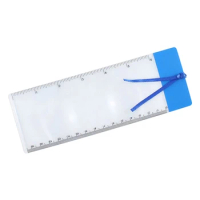 Hand Held Ruler Glass for Reading Small Fonts Maps and Books