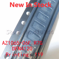 10PCS/LOT AZ1065 06F.R7G AZ1065 06F AZ1065 (Printing: 119) DFN4120 SMD TVS Diode In Stock NEW Origin