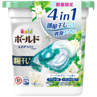 日本【P&amp;G】BOLD 4D洗衣膠球盒裝12入 草本葉香