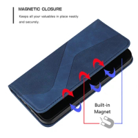 New Style Card Holder Leather Wallet Case for Samsung S22 S21 S20 S10 S9 Plus Note 20 S21FE S20FE Flip Cover for Galaxy A13 A33