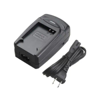 LVSUN Multi-Function Digital Camera Camcorder Battery Car Charger with USB Port + EU Plug Power Cord for Panasonic BCL7E