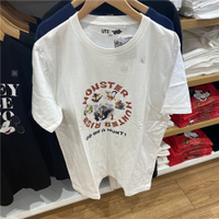 Uniqlo Monster Hunter bercetak bersama leher kru kapas kemeja-T lengan pendek untuk lelaki dan wanit