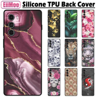 Silicone Case For Motorola Edge S30 Custom Cute Cat Cartoon Space Pattern For Motoralo Edge S 30 XT2175-2 Back Thin Cover Bags