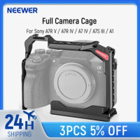NEEWER Full Camera Cage For Sony a7R V/a7R IV/a7 IV/a7S III/a1 Aluminum Video Camera Rig with Full Access/Arca Type QR Base Rig