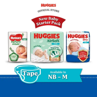 Huggies Newborn baby (NB / S) Diapers - Dry / / Naturemade (1 pack)