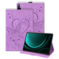 For Samsung Tab S9 FE Case Butterfly Emboss Wallet Stand Tablet Funda For Galaxy Tab S9 FE Plus Case For Galaxy Tab S9 Plus Case