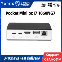 Intel NUC Mini Computer i5 1030NG7 i7 1060NG7 16G DDR4 HD2.0 DP Type-C Win11 Pro Linux Plam Size student Pocket Box PC with Fan