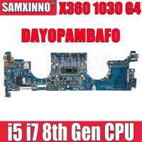 SAMXINN X360 1030 G4 Laptop Motherboard For HP DAY0PAMBAF0 EliteBook With Intel i5 i7 CPU 8GB/16GB RAM SPS:L78696-601 L70769-601