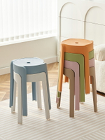 【免運】 加厚塑料凳子家用成人塑膠凳簡約現代創意板凳補位圓凳浴室小矮凳