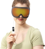 Heated Eye Mask Warm USB Heat Eye Mask for Dry Eyes Electrical Eye Heating Pad with Teperature & Tim