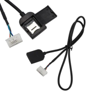 Sim Card Slot Adapter For Android Radio Multimedia Gps 4G 20pin Cable Connector 12V Black Car Accsesories