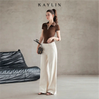 TOP Quần JEAN KAYLIN Beige Grace form suông chất vải denim dầy dặn phong cách BST Hè 2025 - N2474
