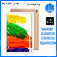 Hot Sales 4G Phone Call Tablet PC 10.6 Inch Dual Sim Cards 1920x1200 IPS Android 8.0 MTK9797 2GB RAM 32GB ROM Type-C Tablets
