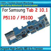Mainboard For Samsung Galaxy Tab 2 10.1 P5110 3G P5100 WiFi Unlocked Mainboard Tested Well With Full Chips Logic Board