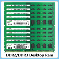 10Pcs DDR2 DDR3 2GB 4GB 8GB Memoria Ram PC2 667 800Mhz 5300 6400 1.8V PC3 1066 1333 1600Mhz 1.5V 240Pin DIMM Desktop Memory Ram