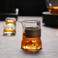 陶福氣玻璃公道杯加厚耐高溫分茶器高檔茶具日式茶海公杯茶漏套裝