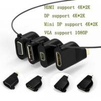 CableDeconn type c to HDMI Mini DisplayPort DP 4K*2K VGA 1080P Portable usb c Converter Adapter for Macbook Pro huawei p20