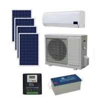 100% solar air conditioning split system 48V DC inverter/24 hours 18000BTU 100% solar air conditioning/wall split air condition