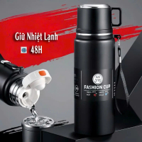 Bình giữ nhiệt thể thao, nắp kèm cốc, Inox 316, ko gỉ, an toàn, giữ nhiệt tốt -BTC08 【Ưu đãi có thời